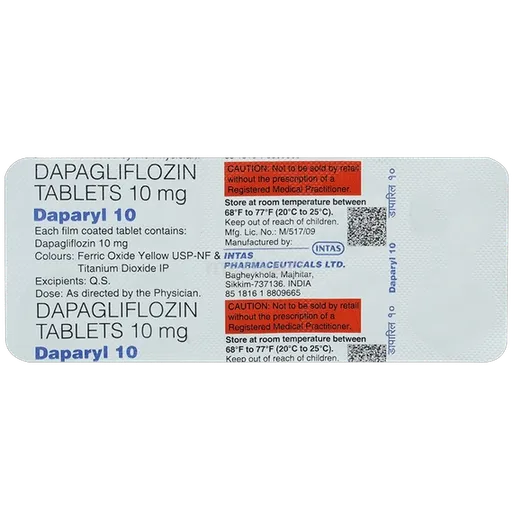 daparyl 10mg tablet 10's